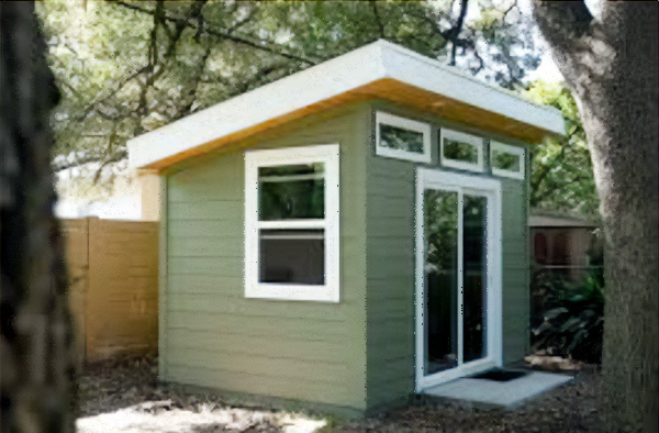 Backyard office kits + DIY prefab outdoor flex rooms by ZenDenz